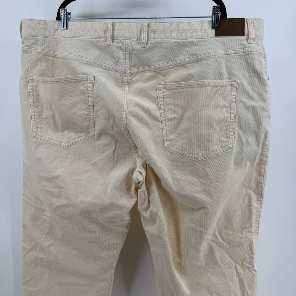 Peter Millar Mens 46 Corduroy Pants Cream Beige Five Pocket Fine Wale Casual - Picture 5 of 9